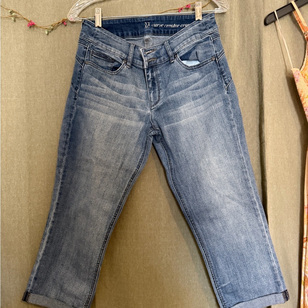 New York & Company Light Blue Ankle Jeans